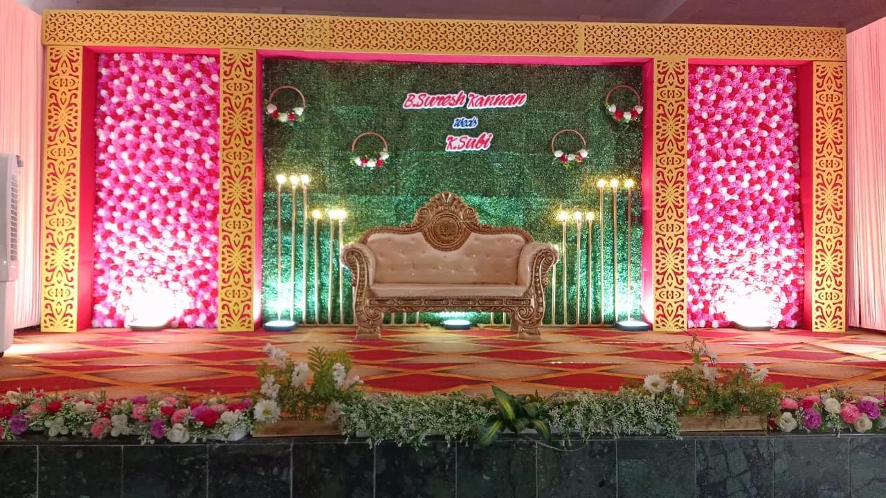 stage decoration for wedding